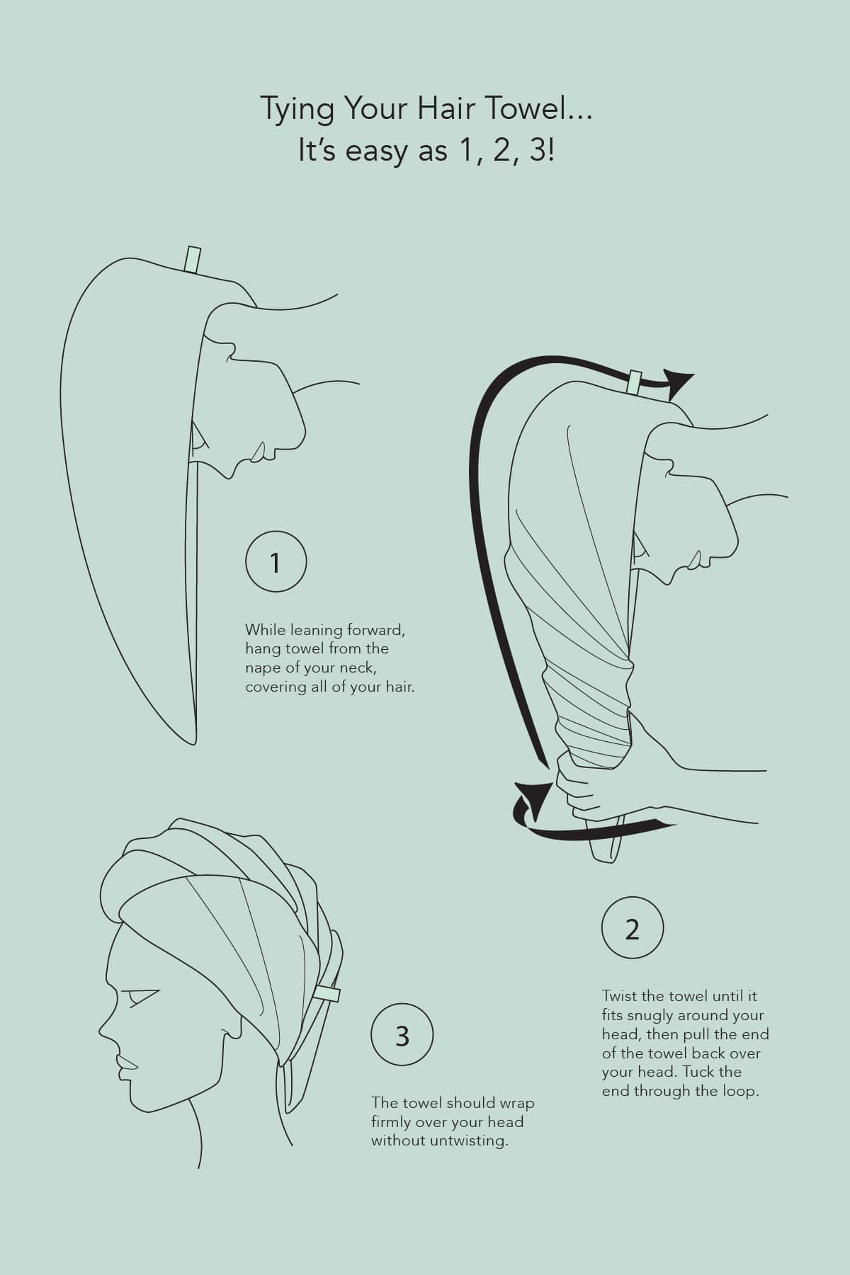 Texere Women's 2pc Terry Cloth Body and Hair Wrap Womens>Spa>Set Fishers Finery