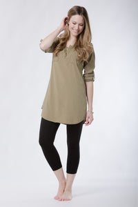 Women's Everyday EcoFabric™ Capri Length Legging Womens>Casual>Leggings Fishers Finery Black X-Small