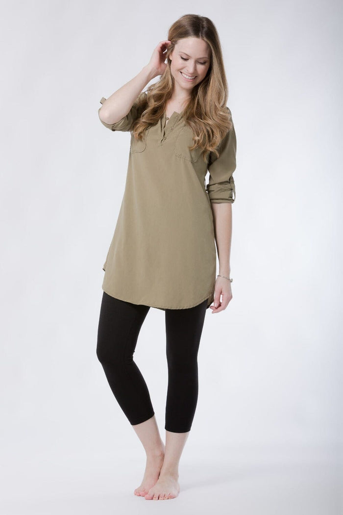 Women's Everyday EcoFabric™ Capri Length Legging Womens>Casual>Leggings Fishers Finery Black X-Small