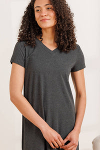 Women's Jersey Sleep Shirt / Nightgown Womens>Sleepwear>Nightgown Fishers Finery