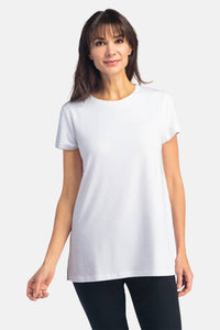 Women's Relaxed EcoFabric™ Crew Neck Tee Womens>Casual>Top Fishers Finery Bright White XS