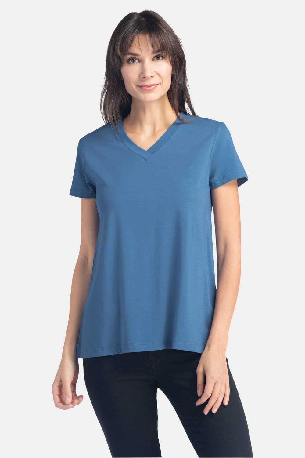 Women's Relaxed EcoFabric™ V-Neck Tee Womens>Casual>Top Fishers Finery