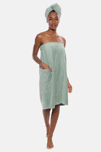 Texere Women's 2pc Terry Cloth Body and Hair Wrap Womens>Spa>Set Fishers Finery