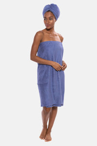 Texere Women's 2pc Terry Cloth Body and Hair Wrap Womens>Spa>Set Fishers Finery