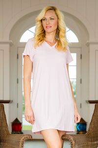 Women's Jersey Sleep Shirt / Nightgown Womens>Sleepwear>Nightgown Fishers Finery
