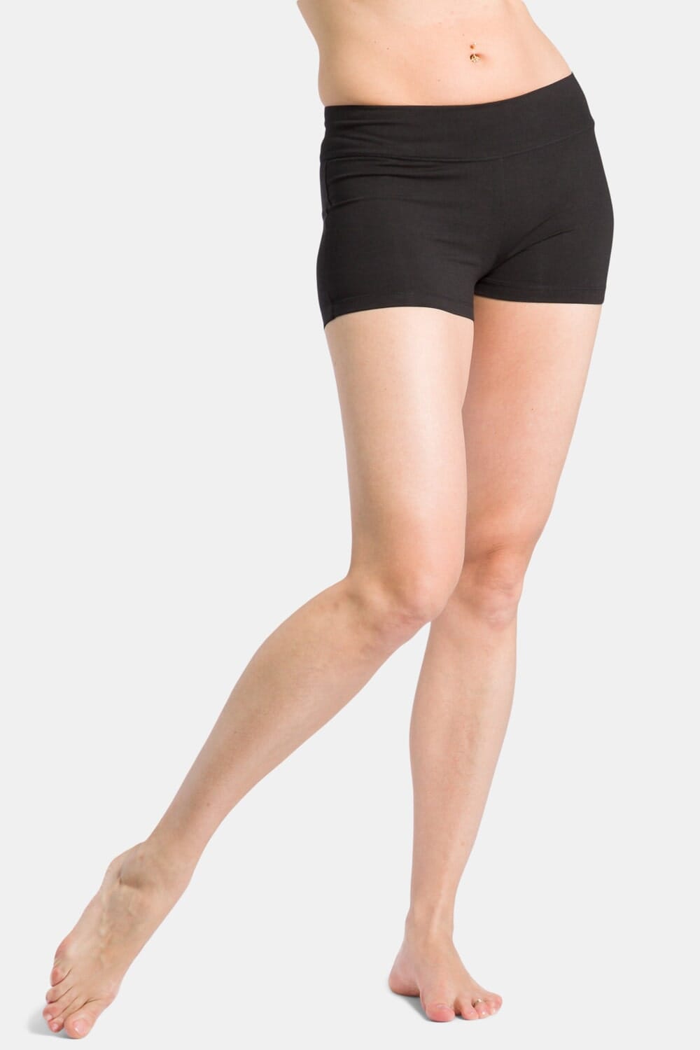 Women's EcoFabric™ 2" Yoga Workout Short Womens>Casual>Leggings Fishers Finery Black X-Small