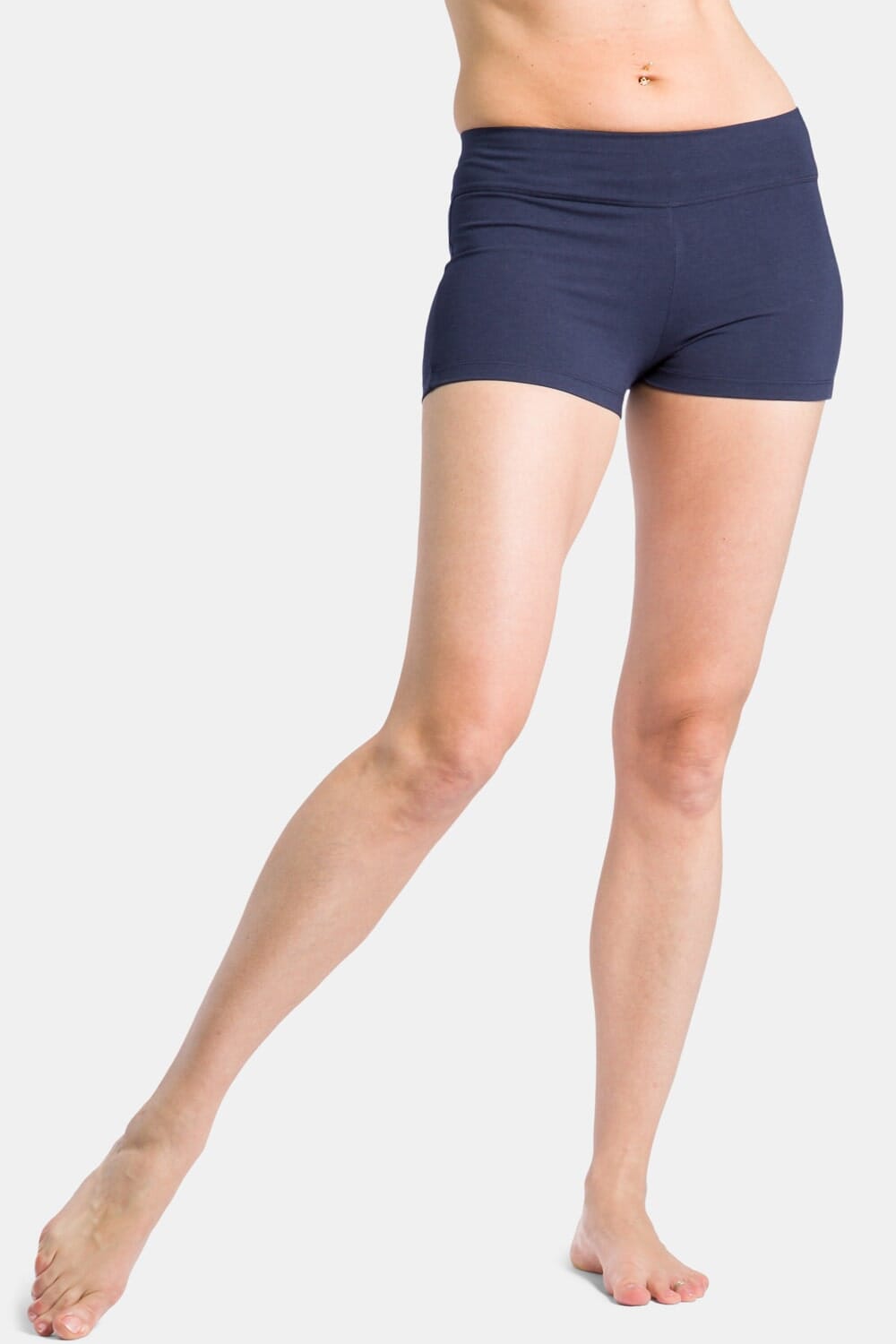 Women's EcoFabric™ 2" Yoga Workout Short Womens>Casual>Leggings Fishers Finery Navy X-Small