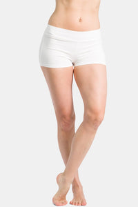 Women's EcoFabric™ 2" Yoga Workout Short Womens>Casual>Leggings Fishers Finery White X-Small