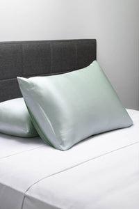 19 Momme 100% Pure Mulberry Silk Pillowcase - Exceptional Value - Good Housekeeping Quality Tested Home>Bedding>Pillowcase Fishers Finery Light Green King