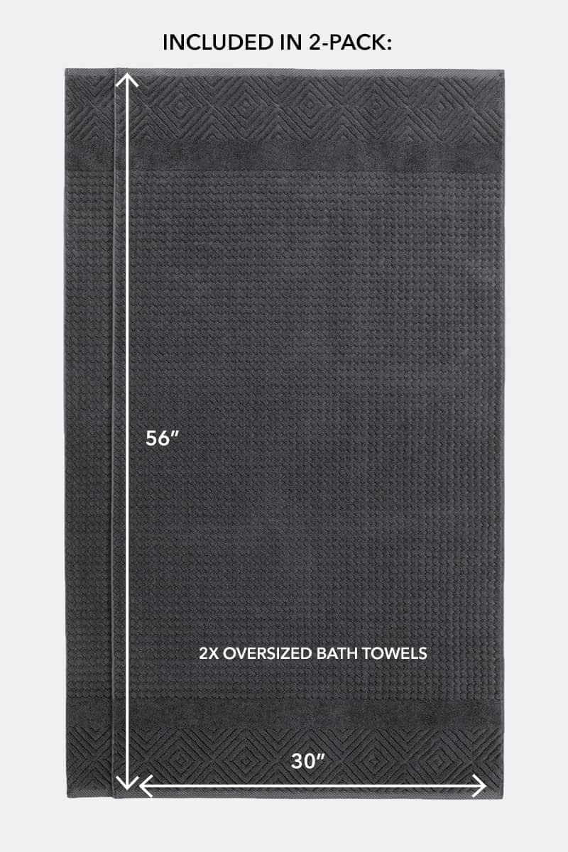 Texere 100% Organic Cotton Diamond Jacquard Towel Set Fishers Finery