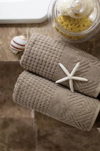 Texere 100% Organic Cotton Diamond Jacquard Towel Set Fishers Finery