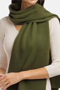 Women's 100% Pure Cashmere Ribbed Knit Scarf with Gift Box Womens>Accessories>Scarf Fishers Finery