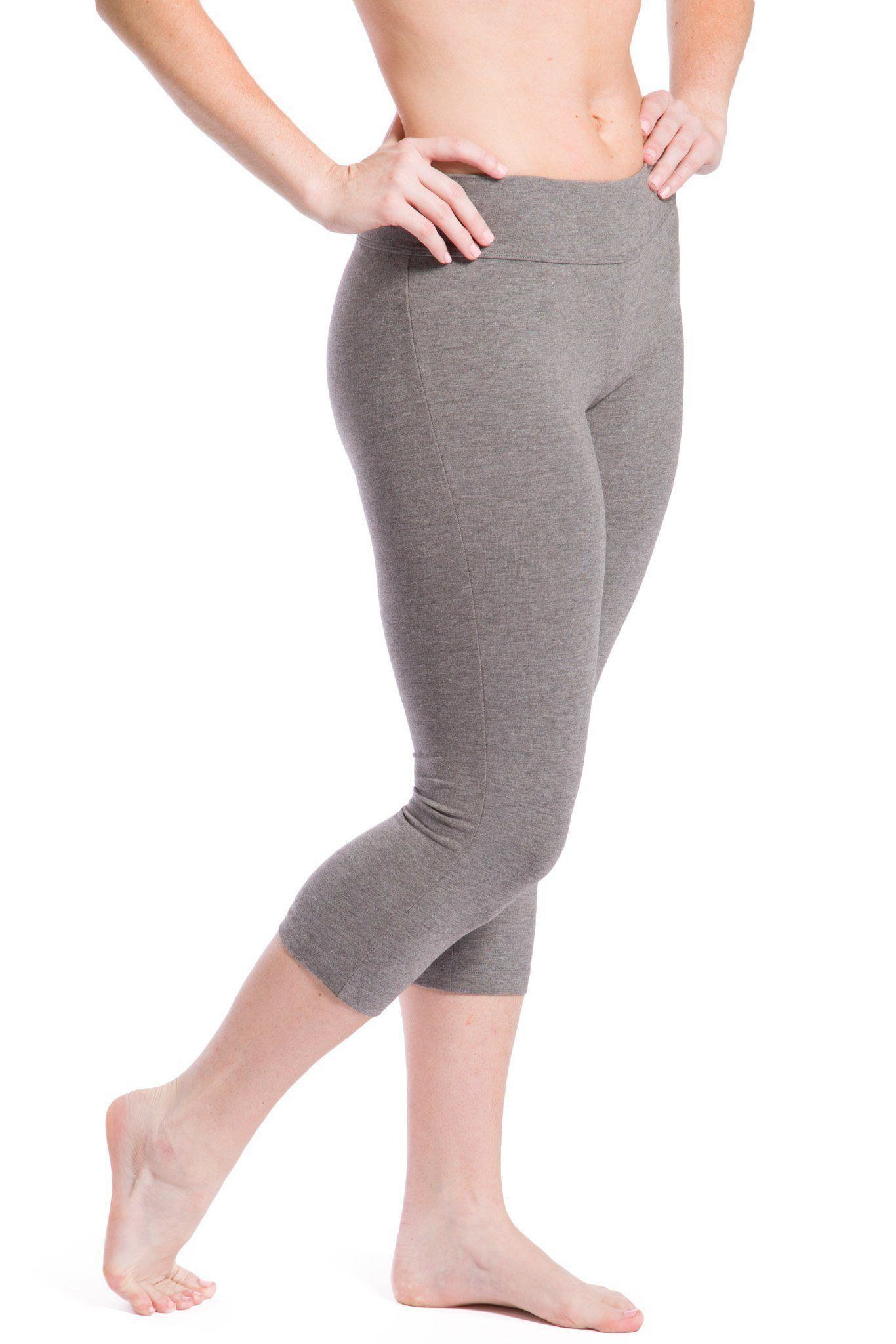 Women's EcoFabric™ 18" Yoga Capri Workout Legging Womens>Activewear>Yoga Pants Fishers Finery