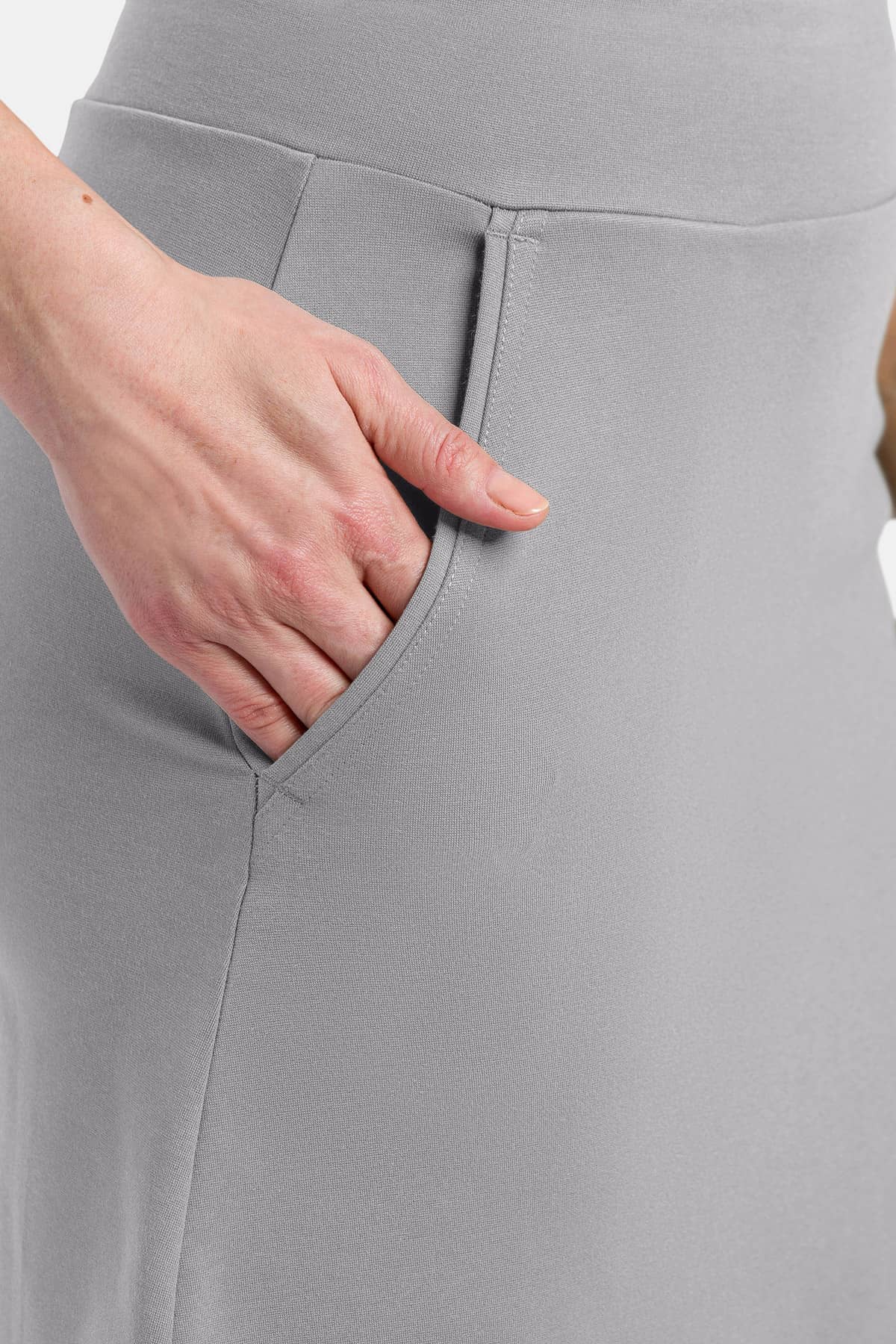 Women's Skirts Ponte Knit A-Line Skirt with Pockets Fishers Finery