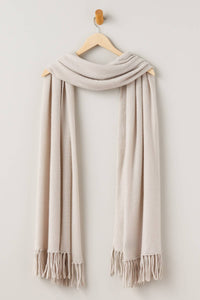 Women's 100% Pure Cashmere Knit Shawl Wrap with Fringe and Gift Box Womens>Accessories>Scarf Fishers Finery 