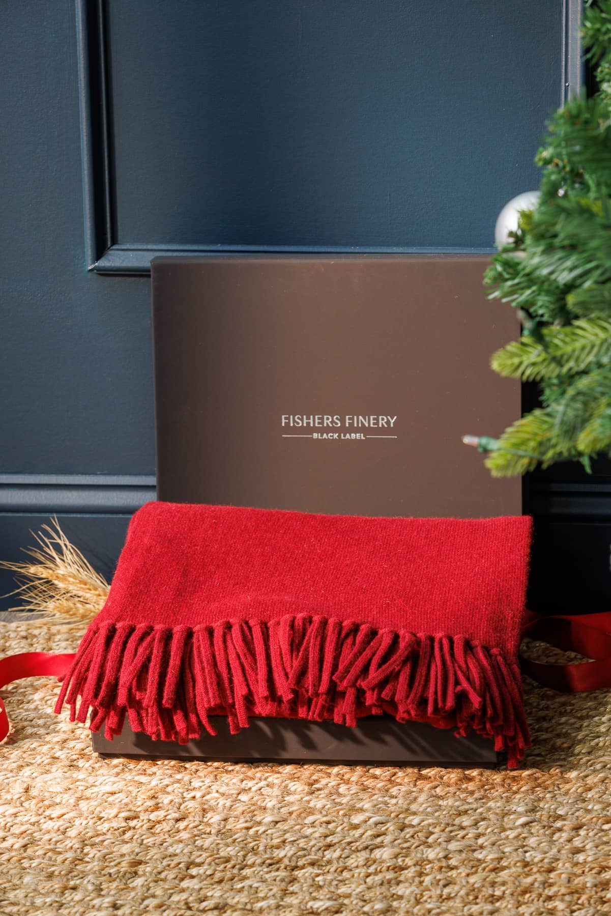 Women's 100% Pure Cashmere Knit Shawl Wrap with Fringe and Gift Box Womens>Accessories>Scarf Fishers Finery 