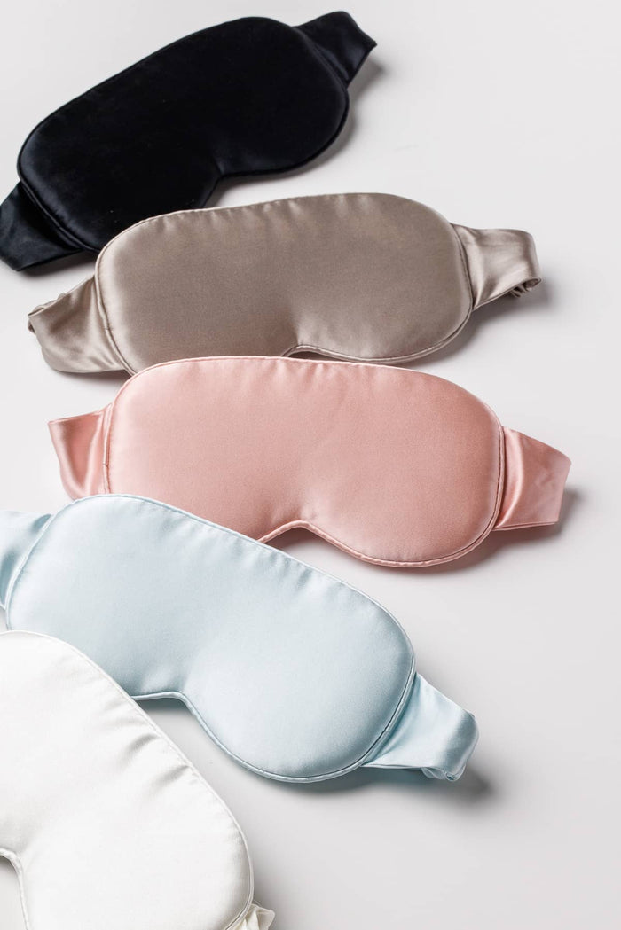 100% Organic Mulberry Silk Contoured Sleep Mask with Gift Box - NEW DESIGN Beauty>Masks Fishers Finery 