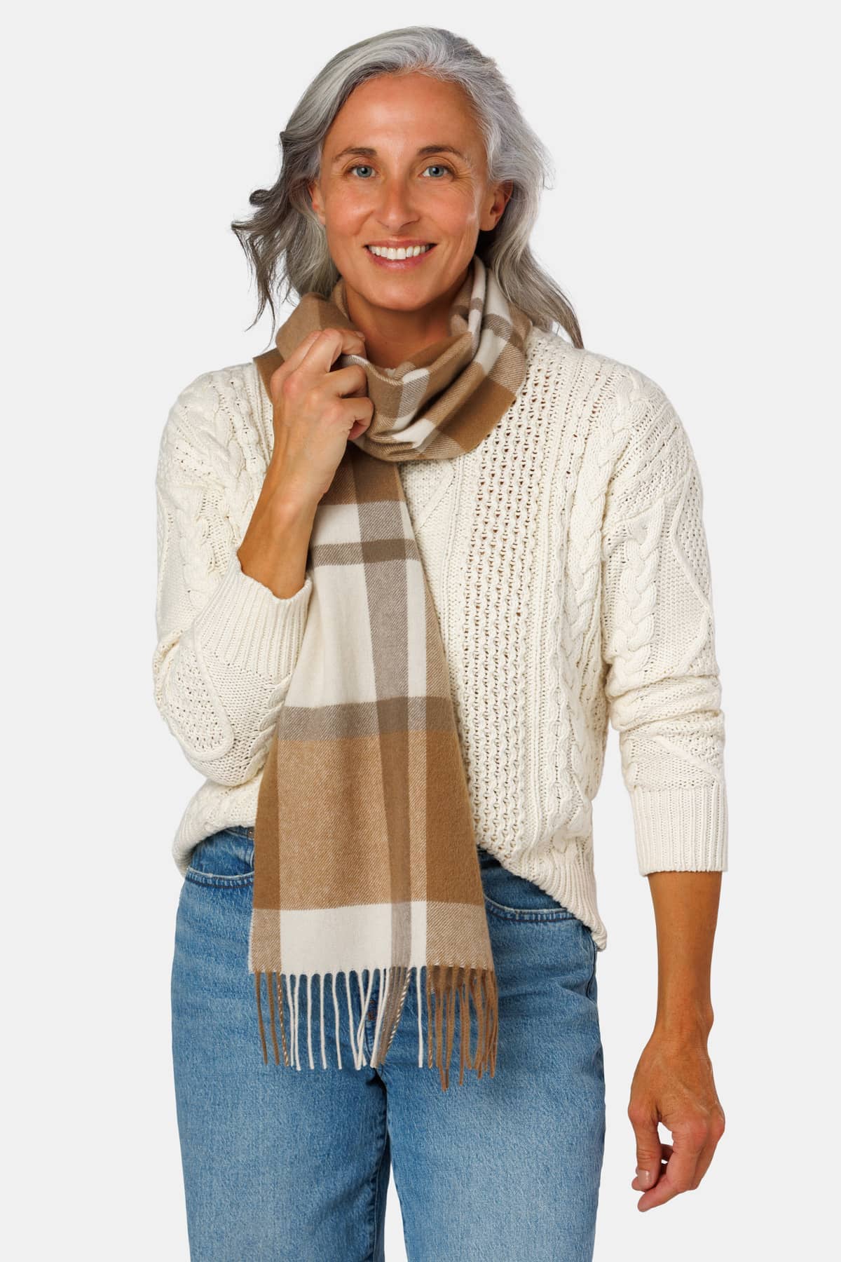 Women's Classic 100% Pure Cashmere Scarf Womens>Accessories>Scarf Fishers Finery 
