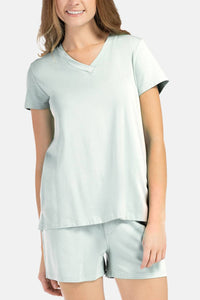 Women's EcoFabric™ Pajama Set with Gift Box - Relaxed Tee and Boxer Short Womens>Sleep and Lounge>Pajamas Fishers Finery 