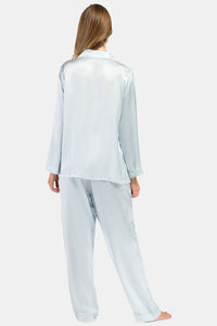 Women's 100% Mulberry Silk Classic Full Length Pajama Set with Gift Box Womens>Sleep and Lounge>Pajamas Fishers Finery 