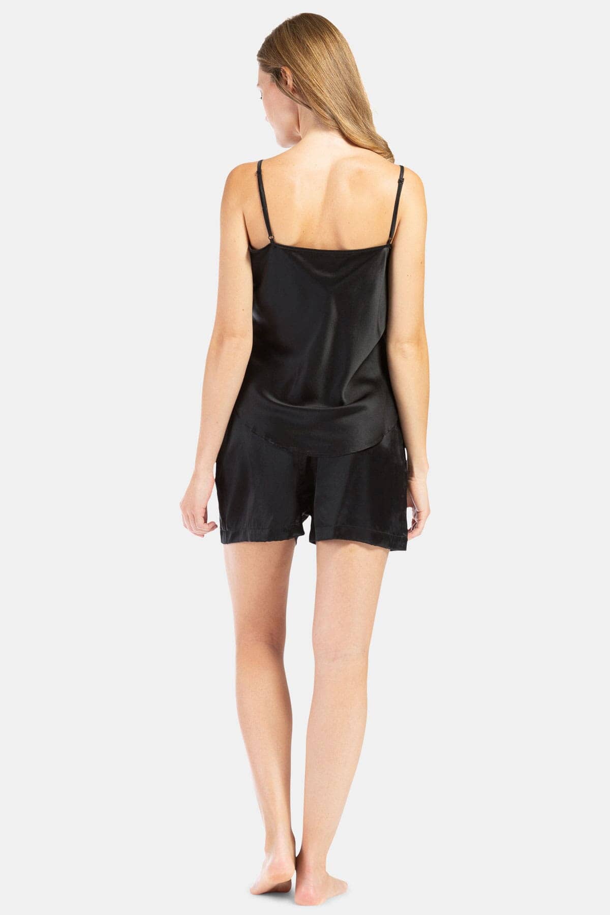 Women's 100% Mulberry Silk Cami and Boxer Pajama Set with Gift Box Womens>Sleepwear>Cami Set Fishers Finery