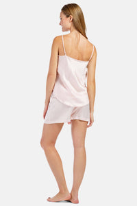 Women's 100% Mulberry Silk Cami and Boxer Pajama Set with Gift Box Womens>Sleepwear>Cami Set Fishers Finery