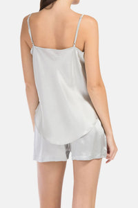 Women's 100% Mulberry Silk Cami and Boxer Pajama Set with Gift Box Womens>Sleepwear>Cami Set Fishers Finery