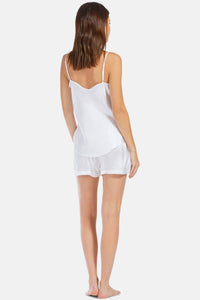 Women's 100% Mulberry Silk Cami and Boxer Pajama Set with Gift Box Womens>Sleepwear>Cami Set Fishers Finery