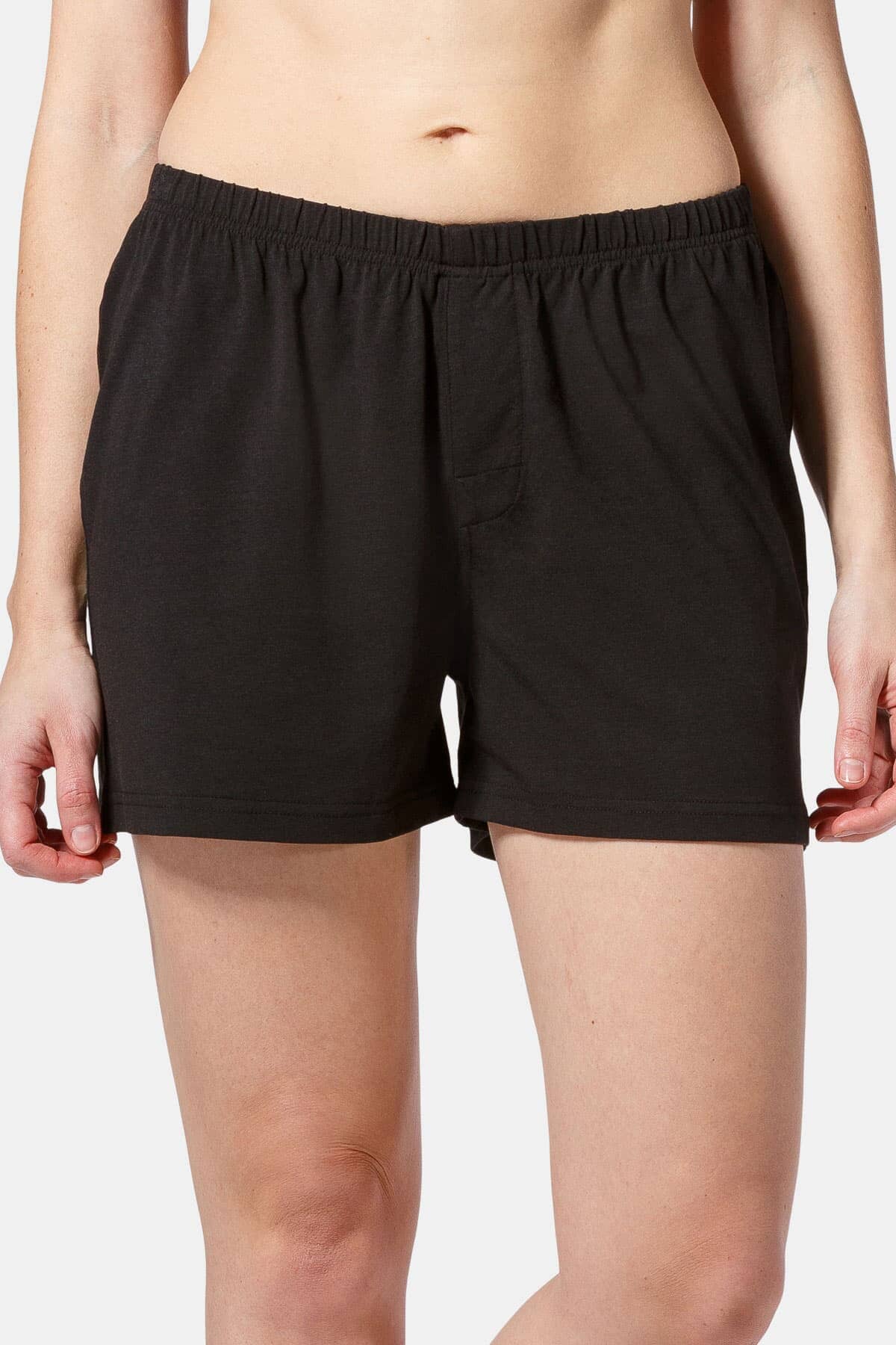 Women's EcoFabric™ Sleep / Lounge Boxer Womens>Sleepwear>Boxer Fishers Finery Black Small 