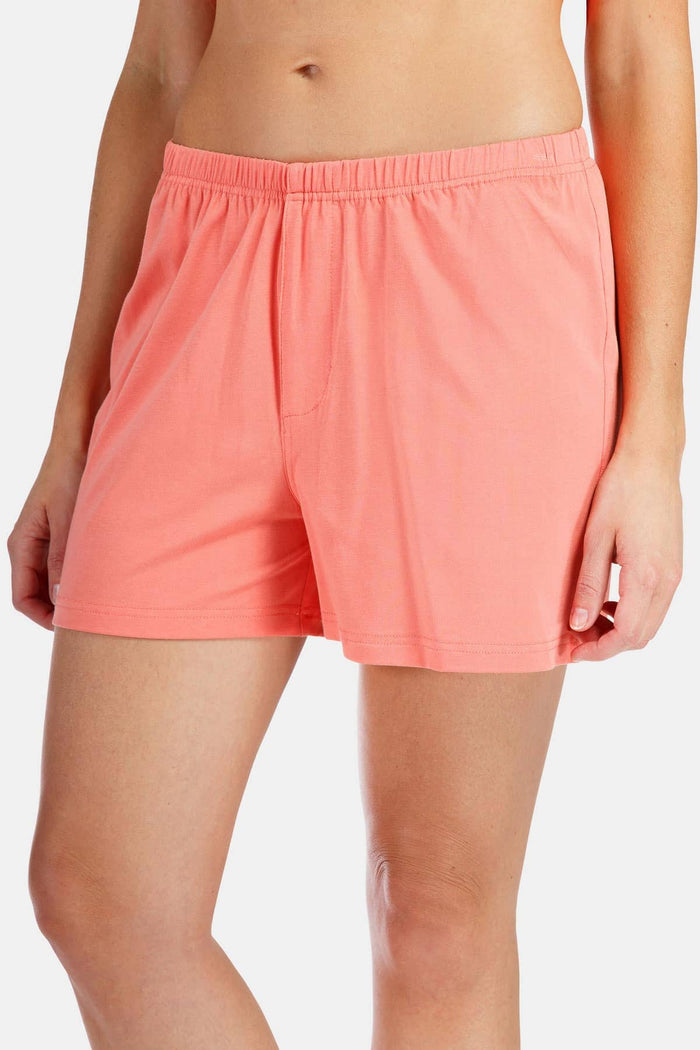 Women's EcoFabric™ Sleep / Lounge Boxer Womens>Sleepwear>Boxer Fishers Finery Coral Small 