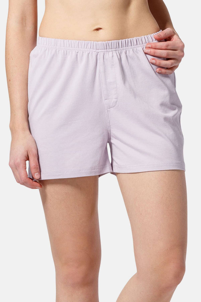 Women's EcoFabric™ Sleep / Lounge Boxer Womens>Sleepwear>Boxer Fishers Finery Lavender Fog Small 