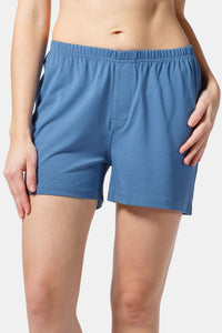 Women's EcoFabric™ Sleep / Lounge Boxer Womens>Sleepwear>Boxer Fishers Finery Moonlight Blue Small 