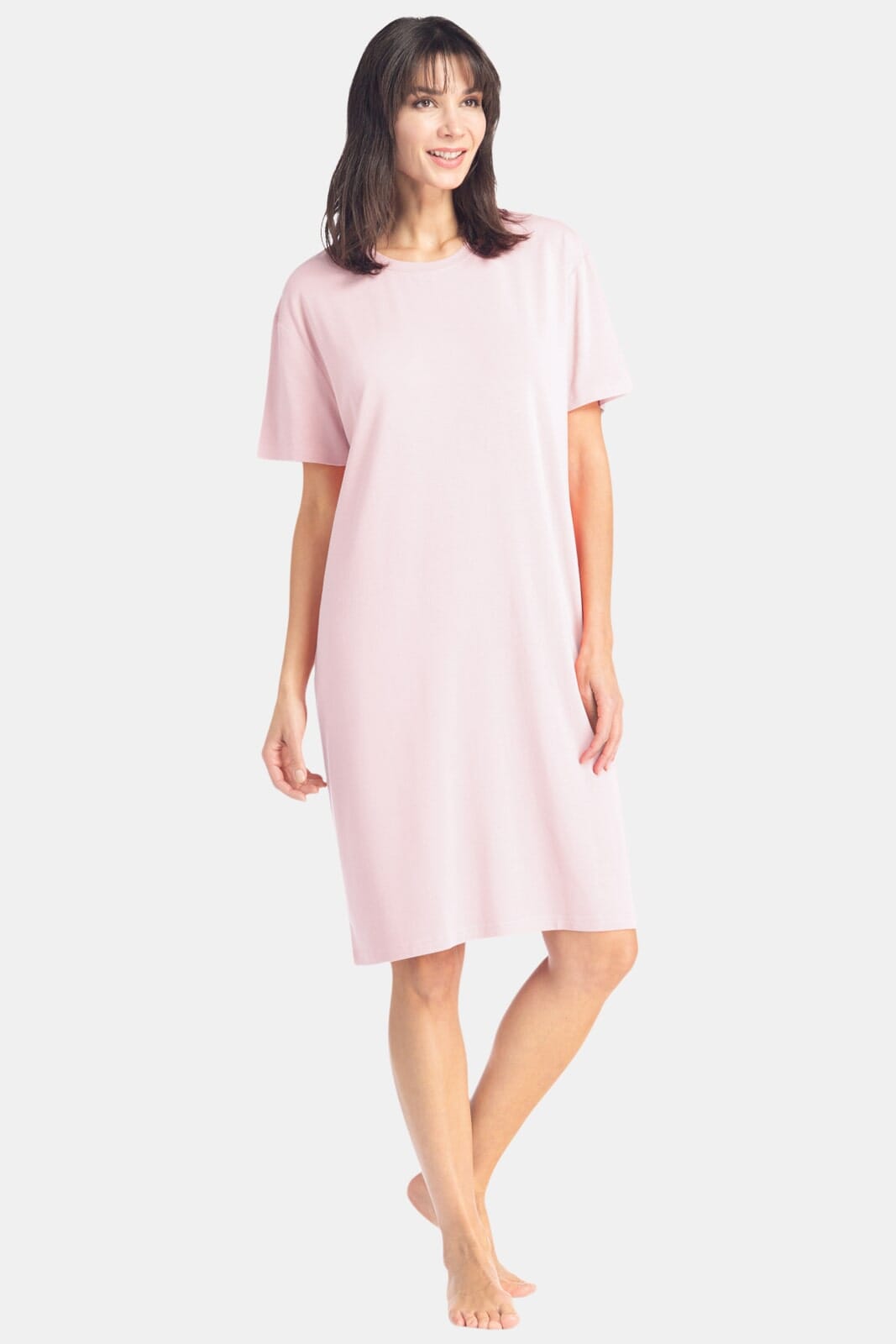 Women's EcoFabric™ Sleep Tee - Relaxed Fit Womens>Sleepwear>Nightgown Fishers Finery Heavenly Pink Regular 
