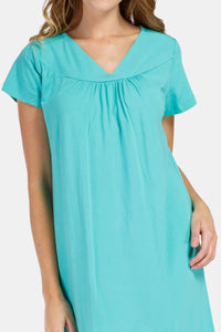 Women's Short Sleeve EcoFabric™ Nightgown - Relaxed Fit Womens>Sleepwear>Nightgown Fishers Finery 