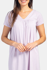 Women's Short Sleeve EcoFabric™ Nightgown - Relaxed Fit Womens>Sleepwear>Nightgown Fishers Finery 