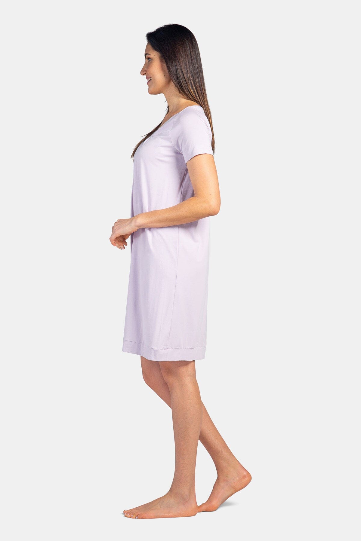 Women's Short Sleeve EcoFabric™ Nightgown - Relaxed Fit Womens>Sleepwear>Nightgown Fishers Finery 