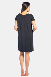 Women's Short Sleeve EcoFabric™ Nightgown - Relaxed Fit Womens>Sleepwear>Nightgown Fishers Finery 