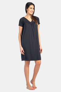 Women's Short Sleeve EcoFabric™ Nightgown - Relaxed Fit Womens>Sleepwear>Nightgown Fishers Finery 