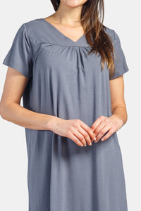 Women's Short Sleeve EcoFabric™ Nightgown - Relaxed Fit Womens>Sleepwear>Nightgown Fishers Finery 