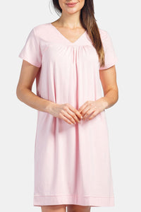 Women's Short Sleeve EcoFabric™ Nightgown - Relaxed Fit Womens>Sleepwear>Nightgown Fishers Finery 