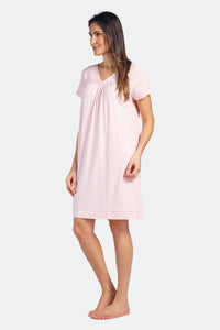 Women's Short Sleeve EcoFabric™ Nightgown - Relaxed Fit Womens>Sleepwear>Nightgown Fishers Finery 