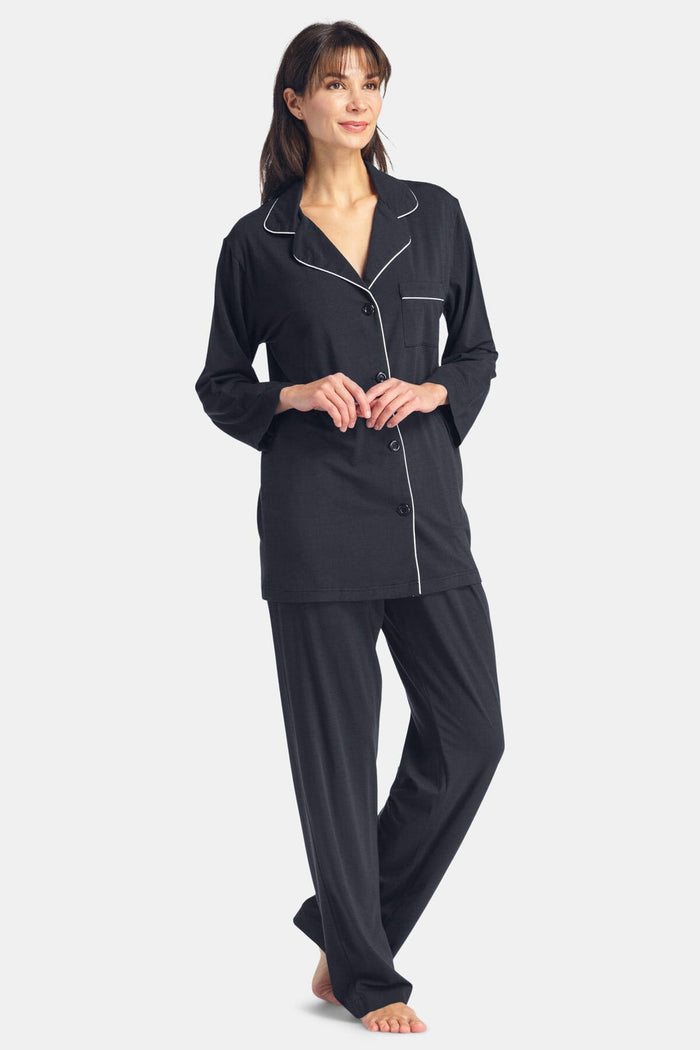 Women's Full Length Jersey Pajama Set with Gift Box Womens>Sleep and Lounge>Pajamas Fishers Finery 