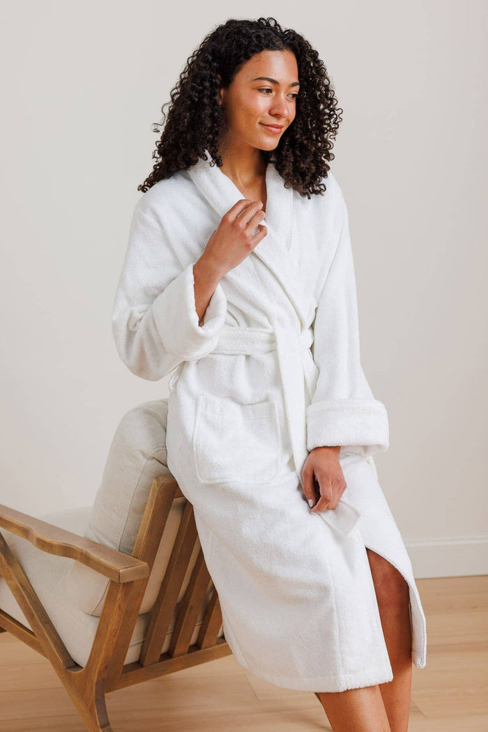 Women's Premier Turkish-Style Full Length Terry Cloth Spa Robe Womens>Spa>Robe Fishers Finery