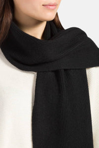 Women's 100% Pure Cashmere Ribbed Knit Scarf with Gift Box Womens>Accessories>Scarf Fishers Finery 