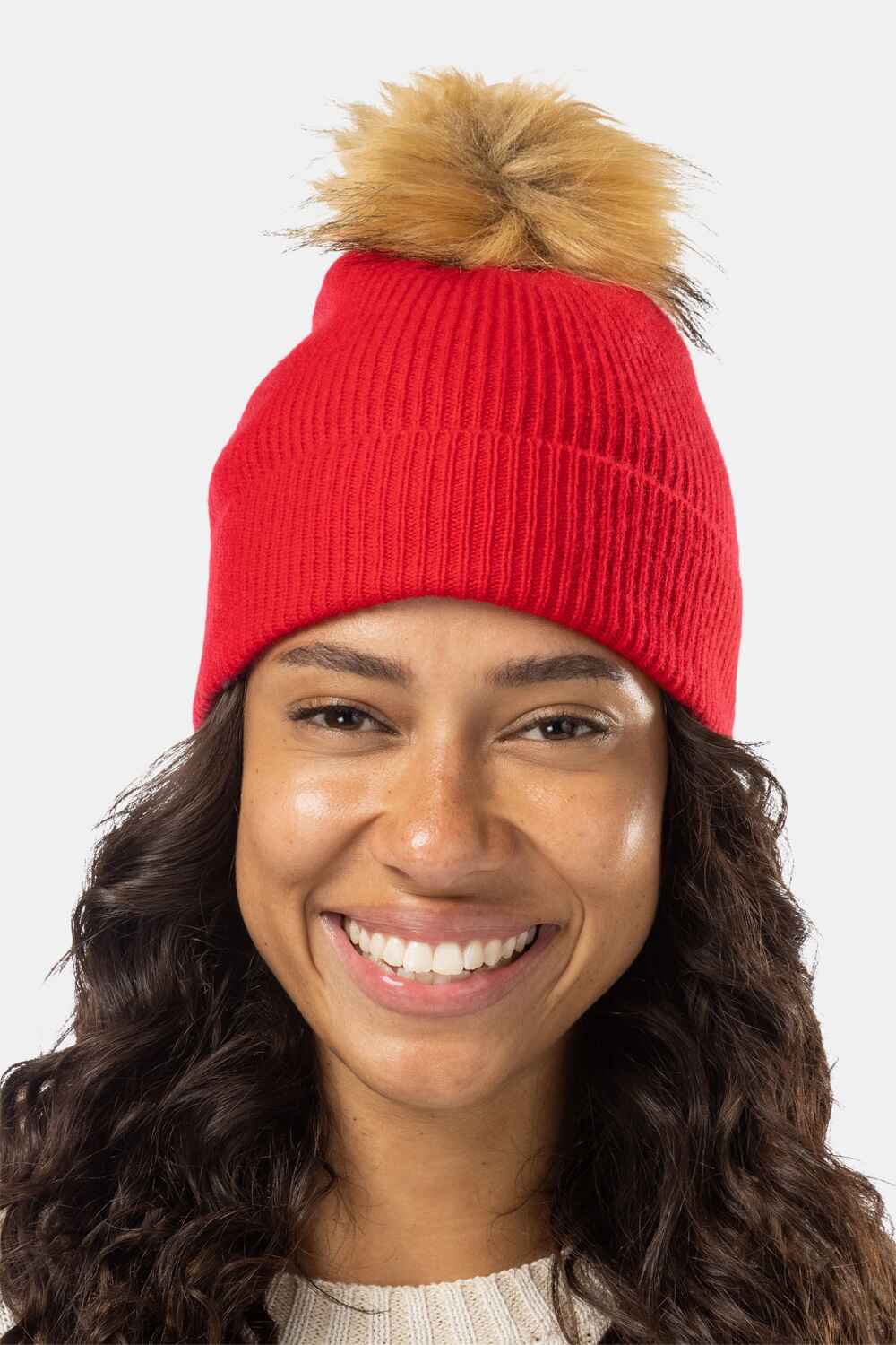 Women's 100% Pure Cashmere Pom Beanie Hat Womens>Accessories>Hat Fishers Finery 