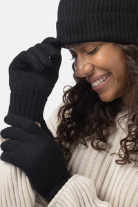 Women's 100% Pure Cashmere Gloves with Ribbed Cuff Womens>Accessories>Gloves Fishers Finery 