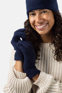 Women's 100% Pure Cashmere Gloves with Ribbed Cuff Womens>Accessories>Gloves Fishers Finery 