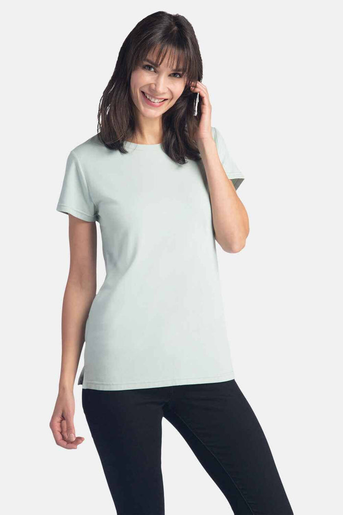 Women's Classic Fit EcoFabric™ Crew Neck Tee Womens>Casual>Top Fishers Finery Sea Glass XS 