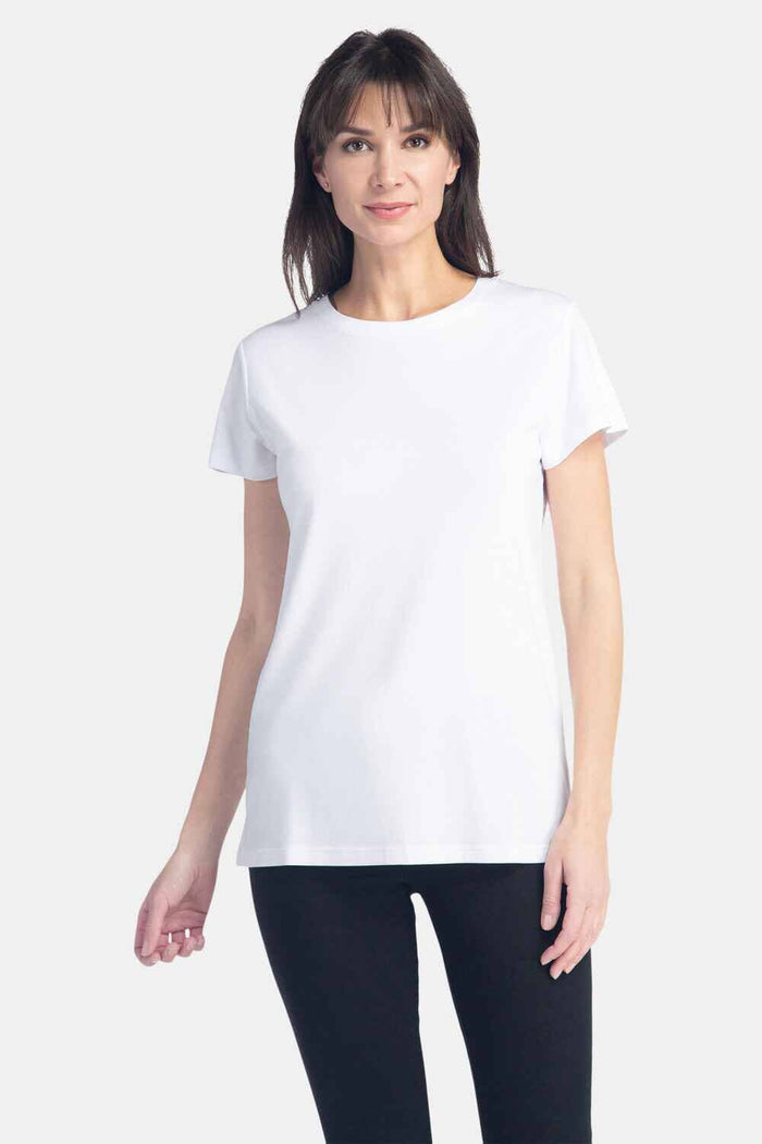 Women's Classic Fit EcoFabric™ Crew Neck Tee Womens>Casual>Top Fishers Finery Bright White XS 