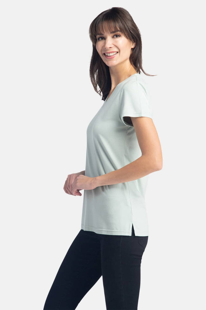 Women's Classic Fit EcoFabric™ V-Neck Tee Womens>Casual>Top Fishers Finery 